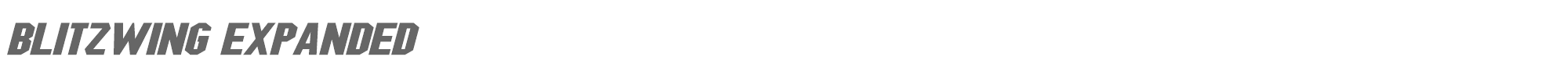 Blitzwing Blitzwing Expanded Italic.otf font preview